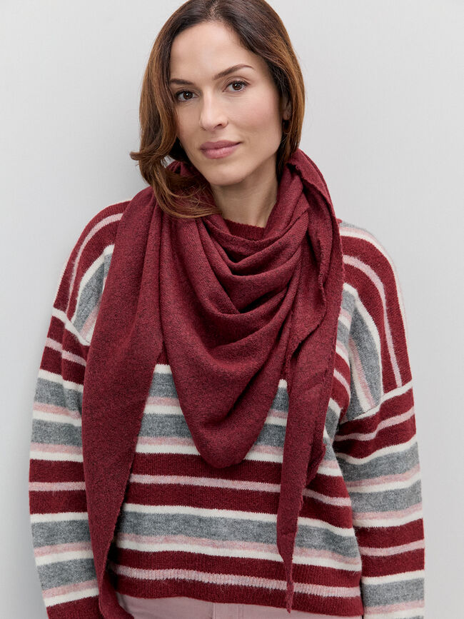 BUFANDA LISA COLOR Burgundy Drab