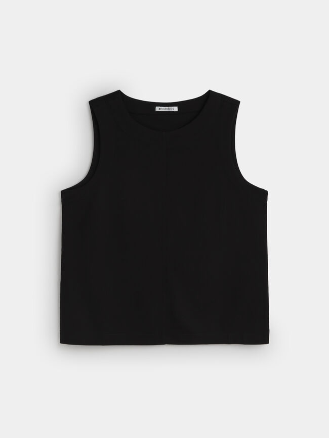 TOP PUNTO ROMA Negro