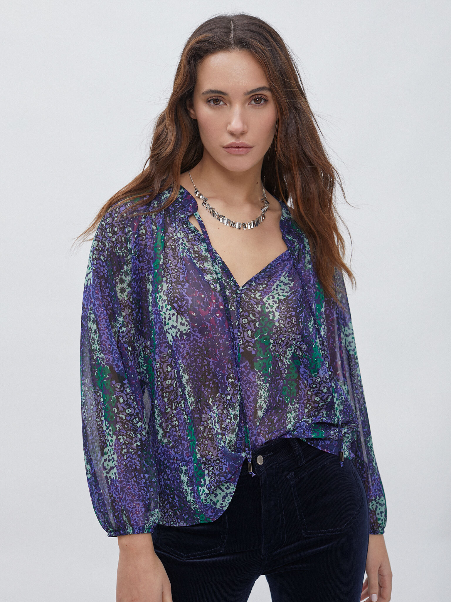 Blusa semitransparente hotsell