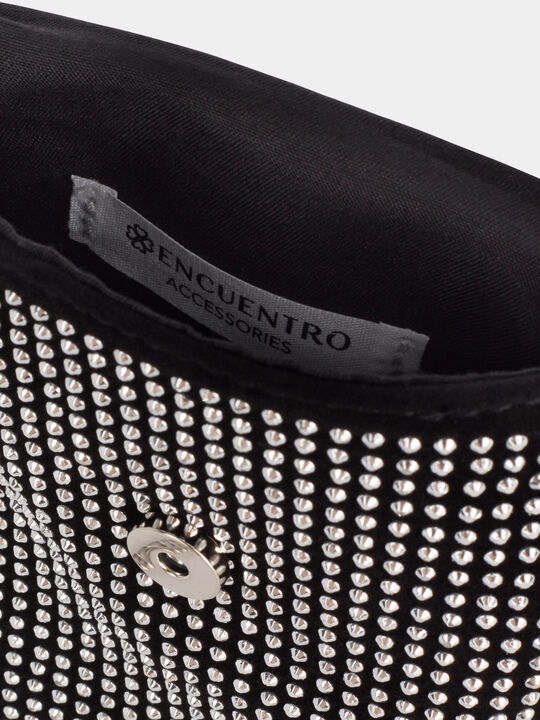 BOLSO MINI BRILLOS Negro image number null