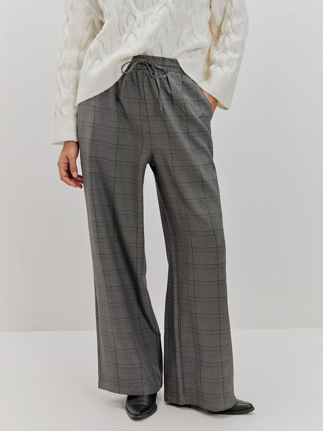 PANTALÓN PALAZZO Piedra