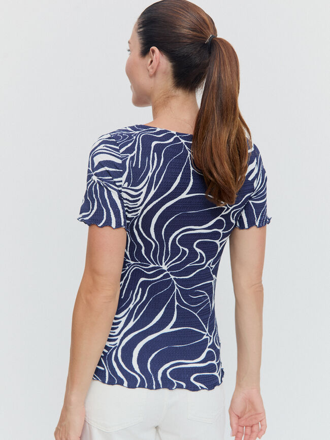 CAMISETA TEXTURA ESTAMPADA Estampado 1