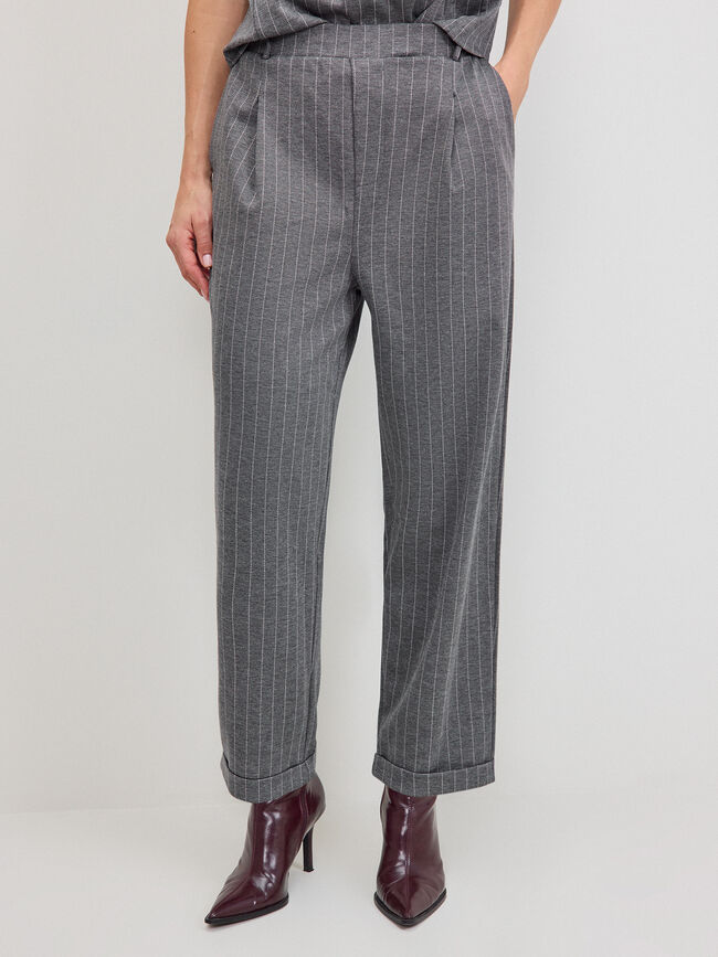 PANTAL&Oacute;N VUELTA SET RAYAS Negro