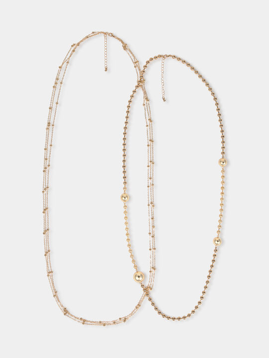 COLLAR LARGO DORADO Oro image number null