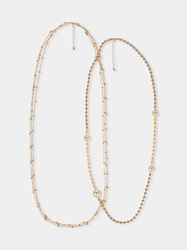 COLLAR LARGO DORADO Oro