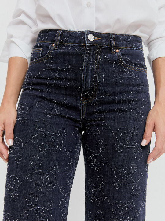 WIDE LEG LASER Dark blue image number null