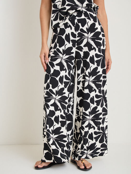 PANTALON PALAZZO Negro image number null