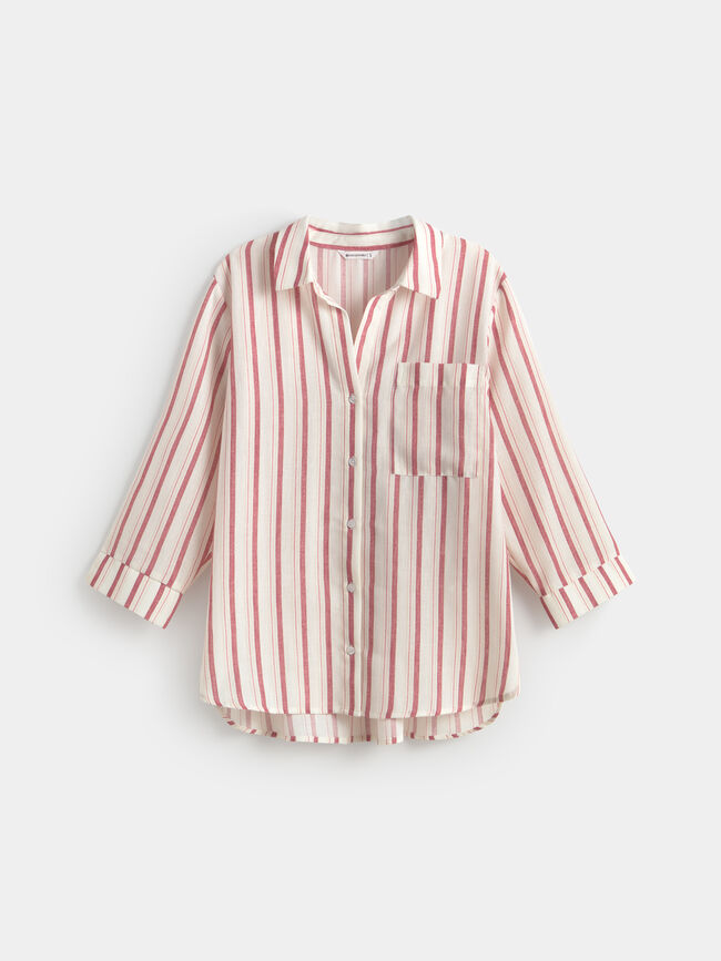 CAMISA R&Uacute;STICA MANGA Blanco Optico