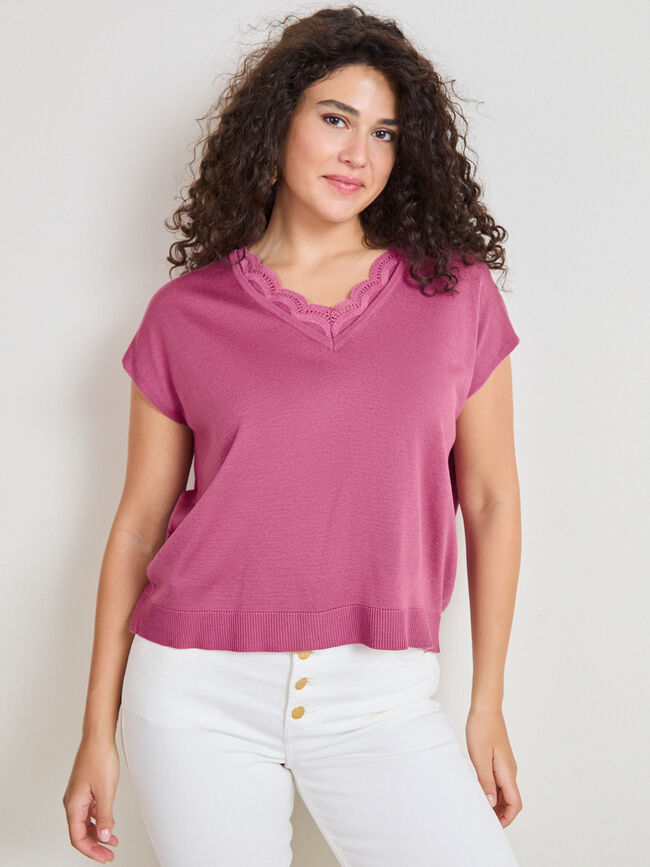JERSEY CUELLO REDONDO rosa blush