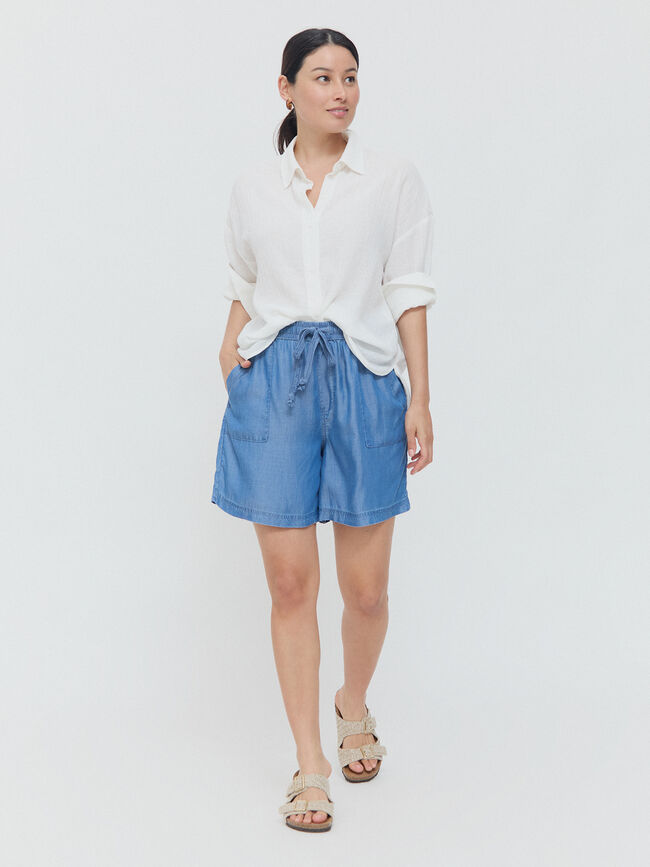 BERMUDA FLUIDA Mid blue