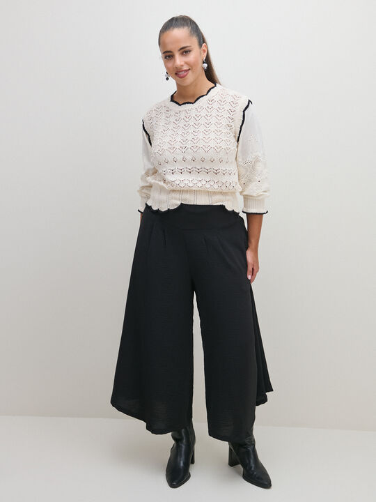 FALDA PANTAL&Oacute;N Negro image number null