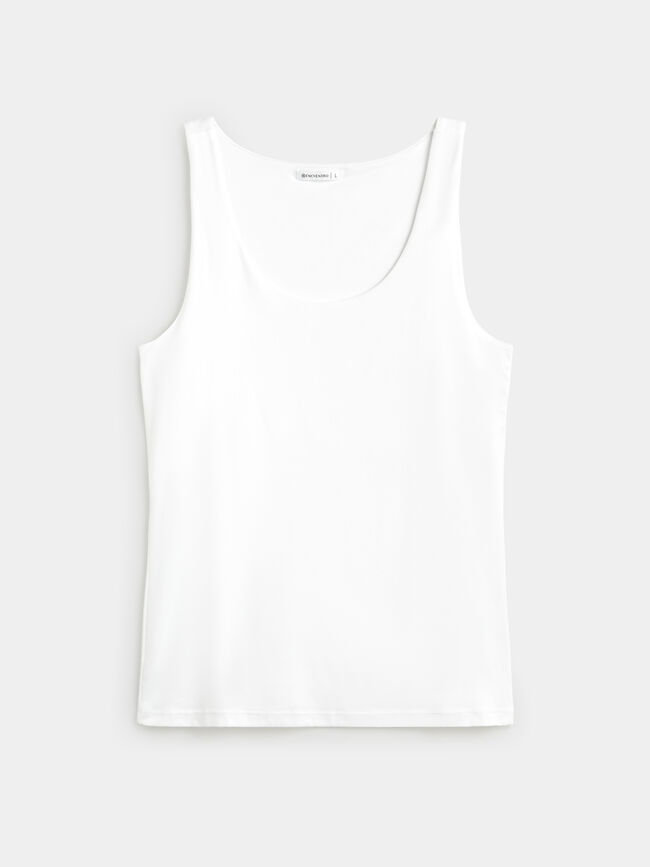 CAMISETA TIRANTE ANCHO Blanco Optico