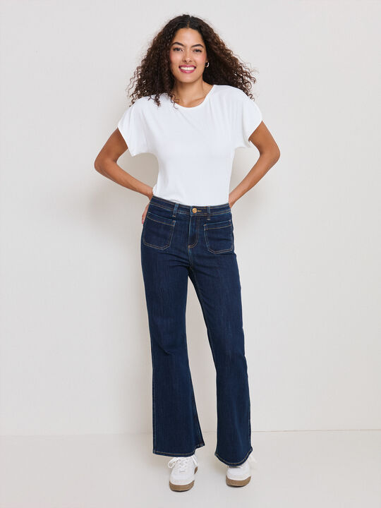 WIDE LEG BOLSILLOS Rinse Wash image number null