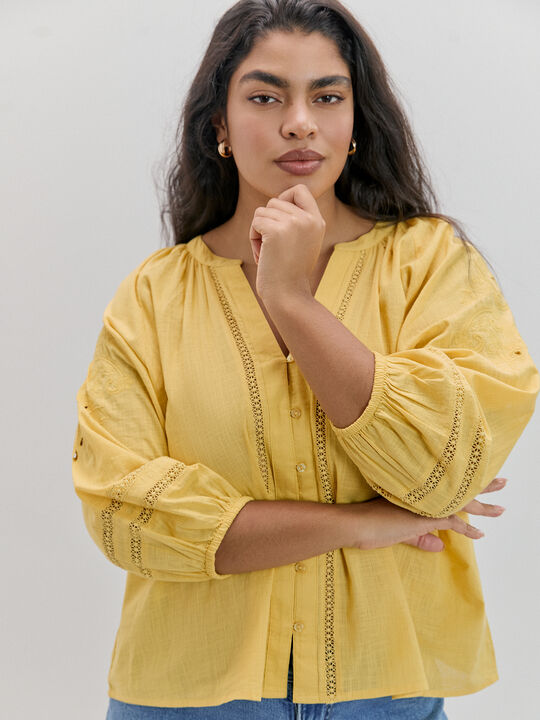 BLUSA DETALLE BORDADOS amarillo sun image number null