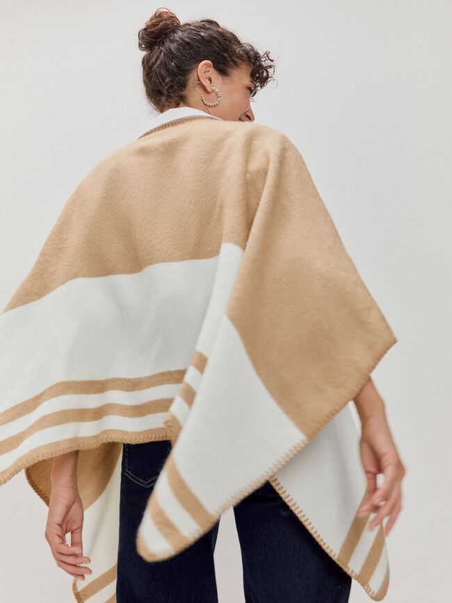 PONCHO RAYAS Crudo