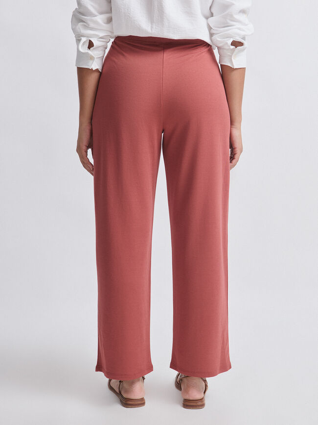 PANTALON RECTO Marron/Naranja