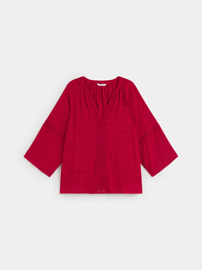 BLUSA FORNITURA Rojo Cereza