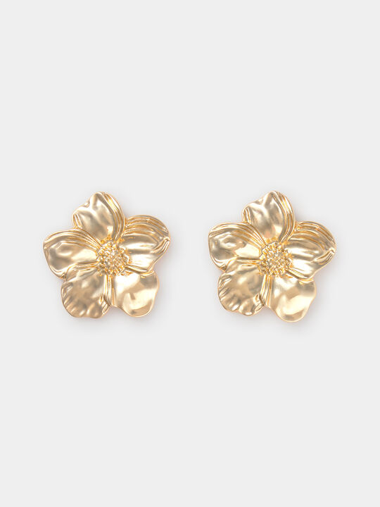 PENDIENTES FLOR DORADAS Oro image number null