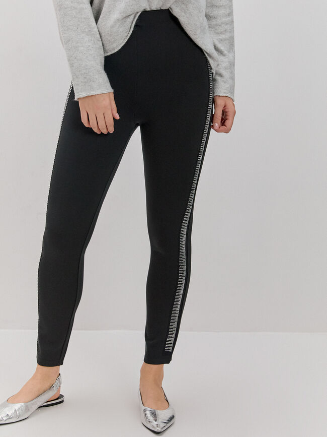 LEGGING DETALLE LATERAL Negro