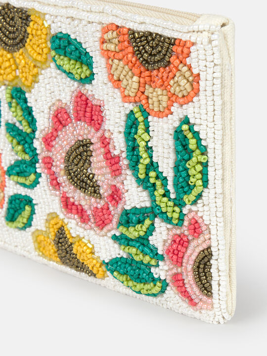 MONEDERO DETALLE FLOR Crudo image number null