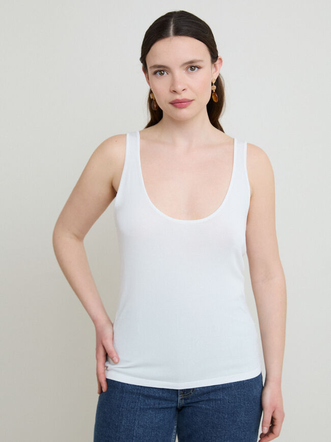 TOP B&Aacute;SICO TIRANTES Blanco Optico