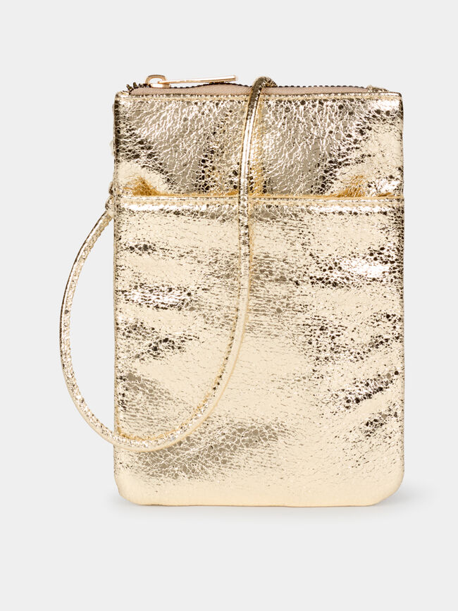 FUNDA MÓVIL METALIZADA Oro