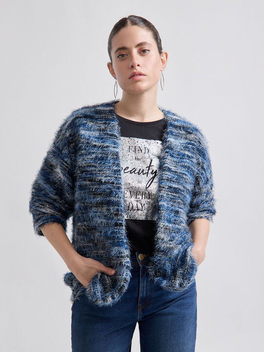 CHAQUETA LANOSA Azul Marino image number null