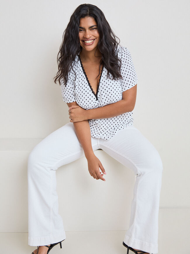 CAMISETA TOPOS ROMANTICA Blanco Optico