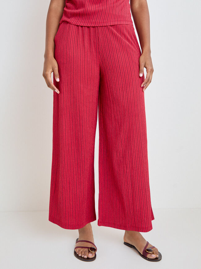 PANTAL&Oacute;N RAYA ROJA Rojo
