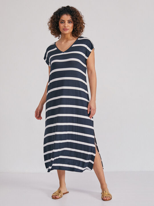 Vestido estampado rayas Estampado 1 image number null