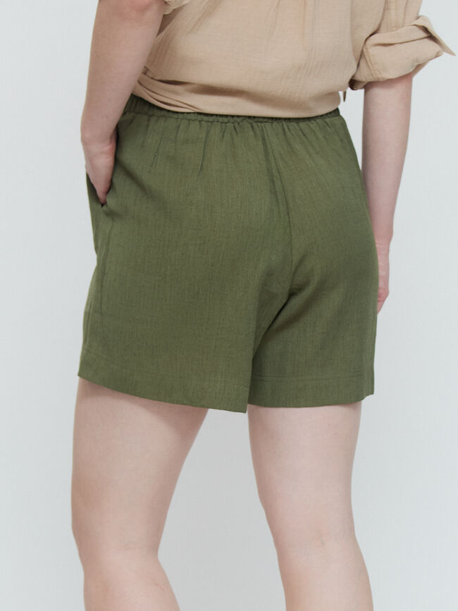 Pantalon rustico verde militar