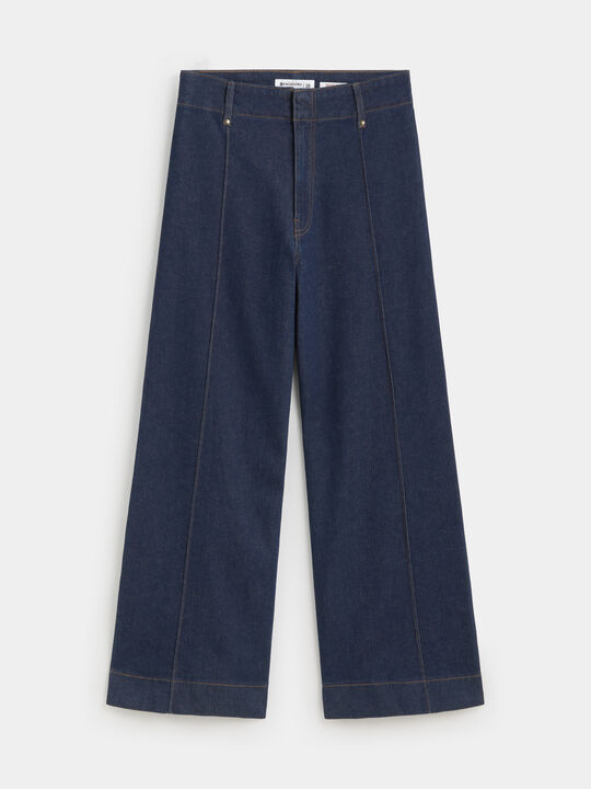 WIDE LEG COSTURAS Rinse Wash image number null