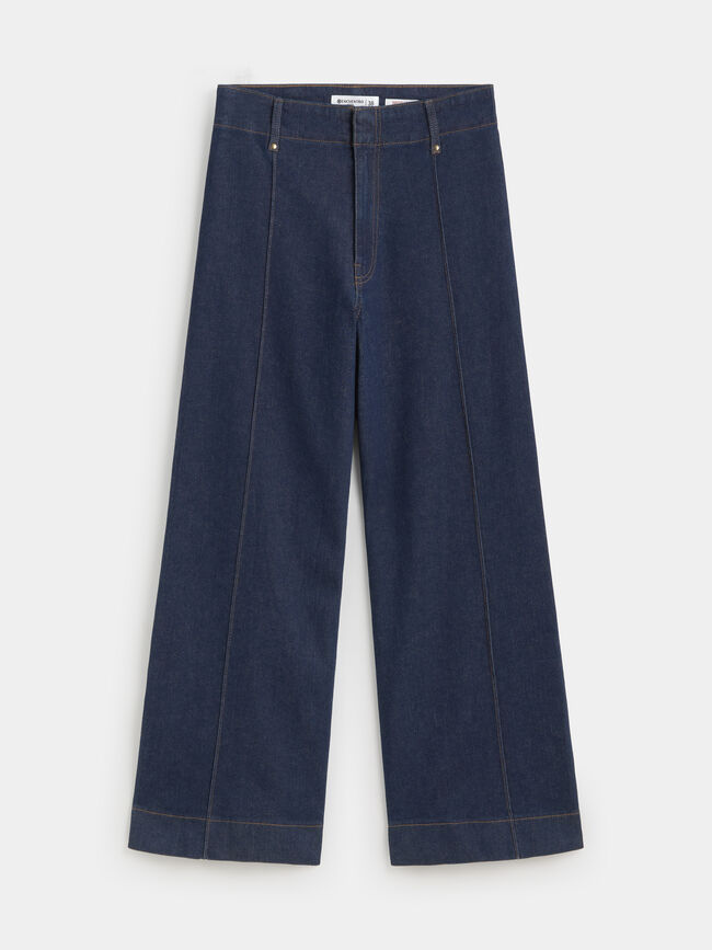 WIDE LEG COSTURAS Rinse Wash