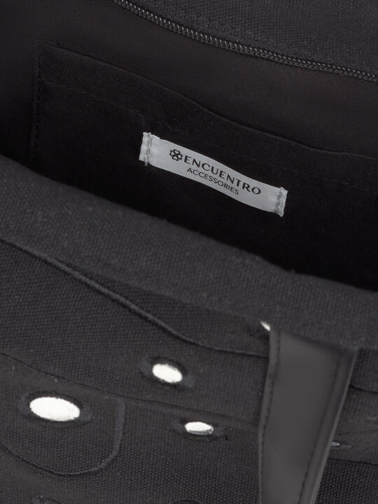 BOLSO GRANDE ESPEJOS Negro image number null