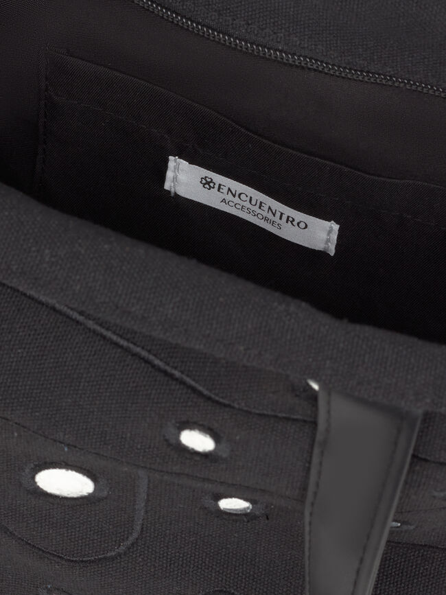 BOLSO GRANDE ESPEJOS Negro
