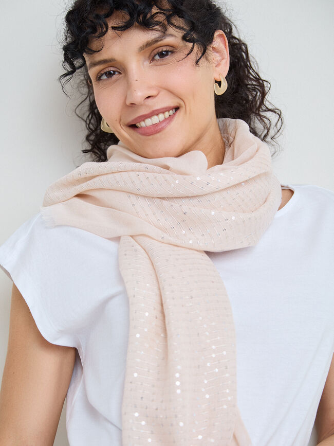 PA&Ntilde;UELO DETALLE LENTEJUELAS Rosa Perla