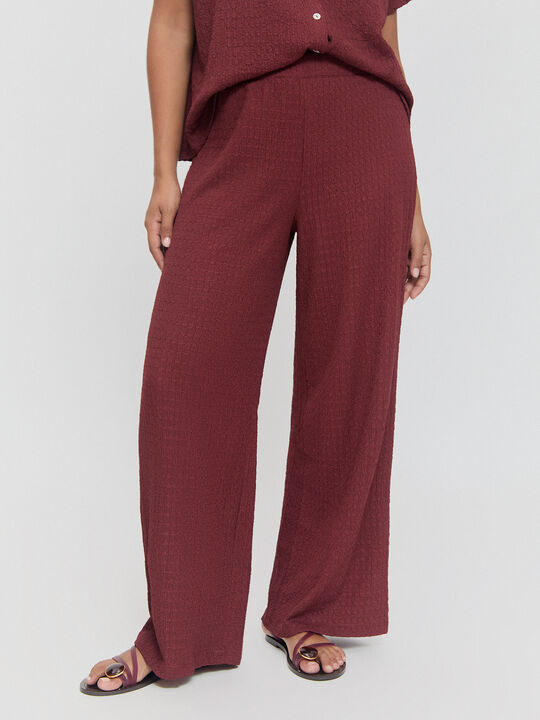 PANTALON ANCHO ROJO MARTE image number null
