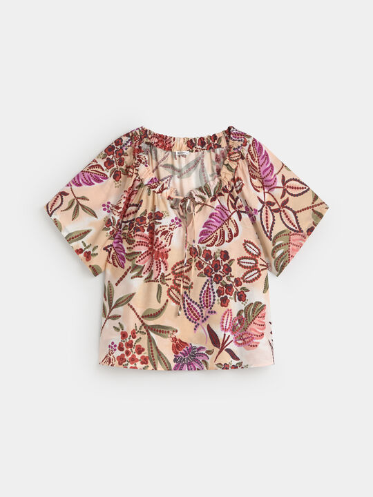 BLUSA GOMA CUELLO Crudo image number null