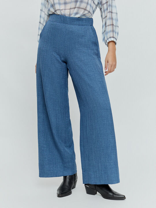 pantalon ancho Azul Noche image number null