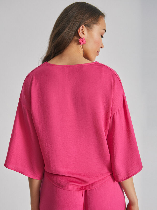 Blusa nudo Fucsia Oscuro