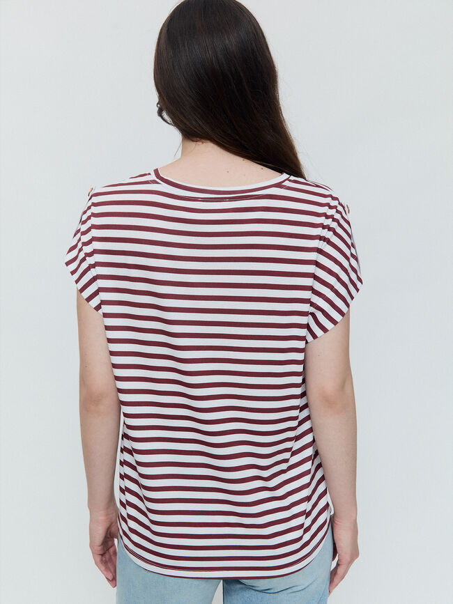 CAMISETA BOTONES TRABILLA Rayas 2