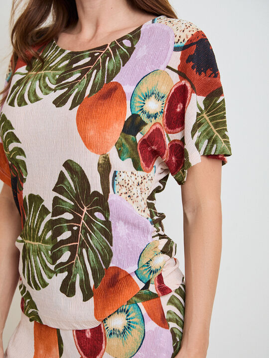 CAMISETA SET PLISADO FRUTAS Estampado 1 image number null