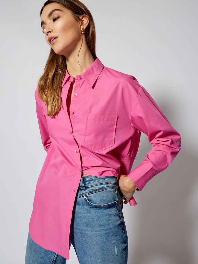 Blusa popelín Fucsia