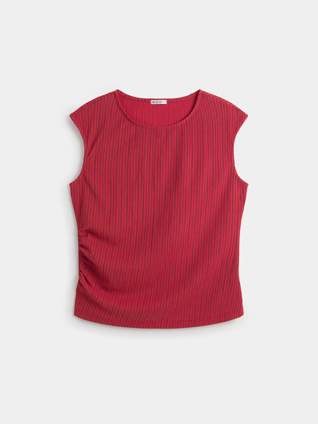 CAMISETA RAYA ROJA Rojo