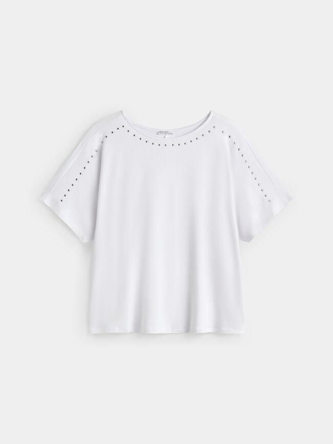 CAMISETA DETALLE Blanco Optico