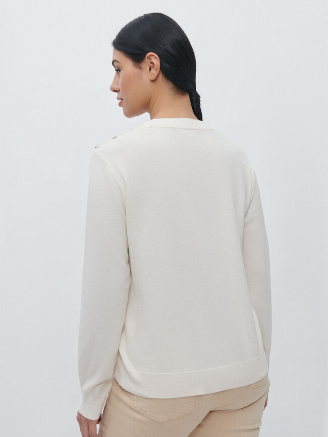 JERSEY BOTONES JOYA Beige