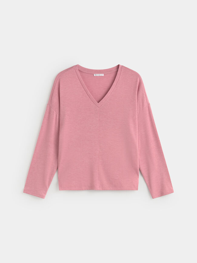 CAMISETA LANOSA Rosa Colorete