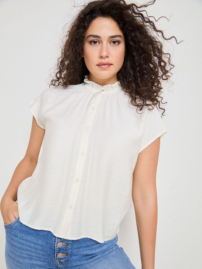 CAMISA MANGA CAIDA Crudo
