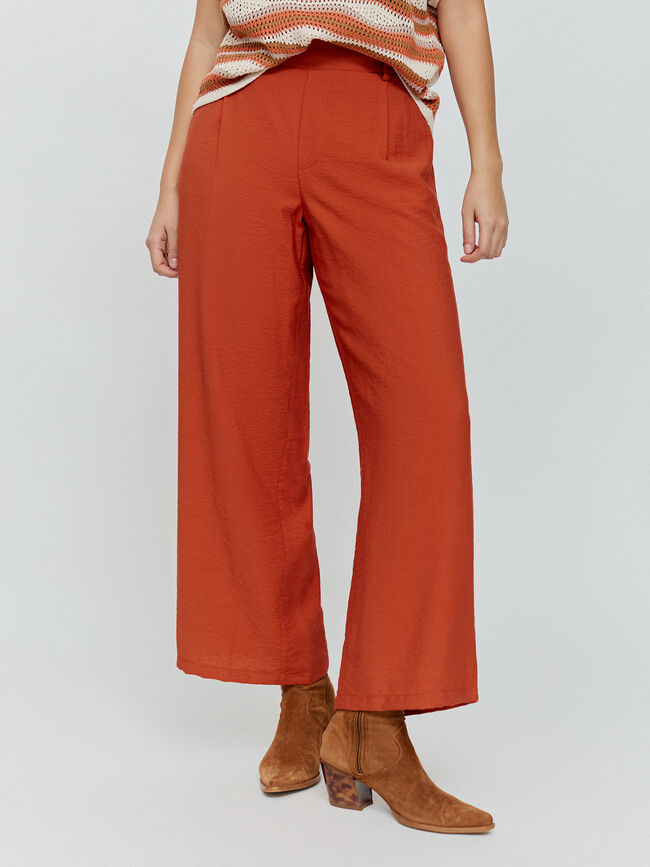 PANTALON ANCHO FLUIDO Teja