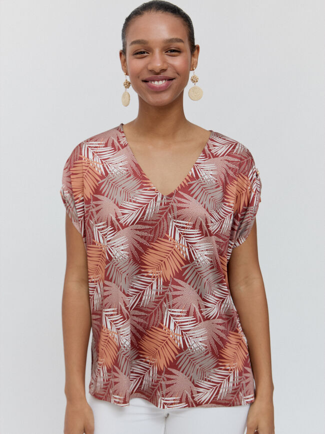 CAMISETA ESCOTE PICO Estampado 2